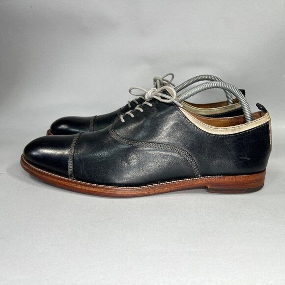 Johnston & Murphy Clayton Shoes Mens Size 10.5 Black Leather Cap Toe Dress Shoes main image 5
